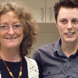 Anthropology Student Club Award Dr Gay Frederick, Chair, with Michelle, one of three recipients of the ASC Award.