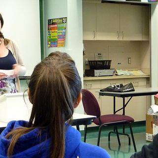 Toni presenting Toni describes her internship experience with the Cumberland Museum & Archives.