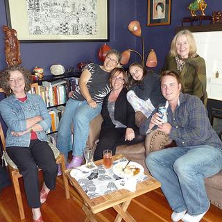 Gay, Imogene, Colleen, Maggie, Inge, and Joe. 