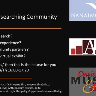 Promo for ANTH 418 Fall 2021, Researching Community