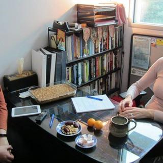 Interviewing Marie for Chelsea's CHLY program, Culture Talks